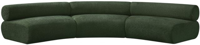 Meridian Furniture Bale 3-Piece Green Modular Sectional-1