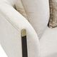 Michael Amini® Paris Chic Cremini Espresso Loveseat-4