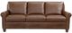 Leather Italia™ Savino Braxton Vintage Brown Coffee Sofa-0
