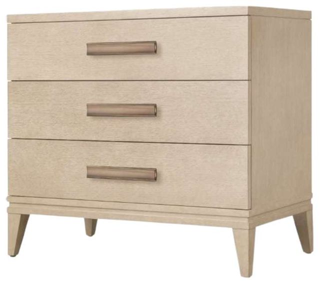 Hooker® Furniture Westwood Polished Limestone 3-Drawer Nightstand-4