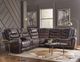 Corinthian Furniture Mcgregor 3-Piece Brown/Tobacco Power Reclining Sectional-1