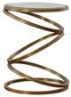 Century® Grand Tour Furniture Halsey Glass Top Accent Table with Antique Brass Base-0