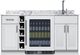 Summit® TurnKey Oasis 69" White  Wet Bar with 4.7 Cu. Ft. Built-In Beverage Center and Stainless Steel Sink with Faucet-0