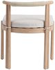 Classic Home Oliver 2-Piece Butterscotch Fabric/Wooden Outdoor Dining Chair Set-4