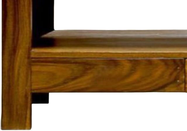 Jaipur Furniture Cube Sheesham Wood Brown Small Plazma with Drawer-1