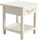Crestview Collection Seaside White Coastal End Table-0