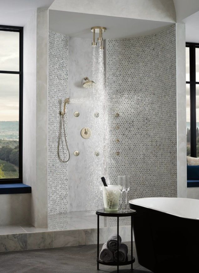 Brizo Litze® Brilliance® Polished Nickel Sensori® Thermostatic Valve Trim - Less Handle-1