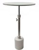 A & B Home Off-White Adjustable Side Table-3