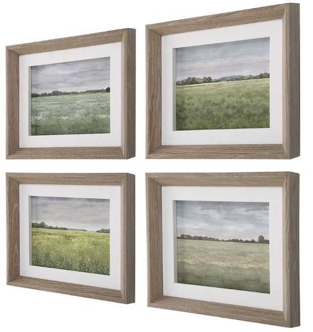 Uttermost® Paul Duncan 4-Piece Quiet Meadows Framed Prints Set-3