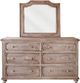 International Furniture Direct Aruba Natural Drift Sand Mirror-1