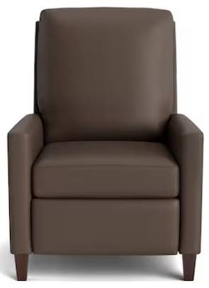 Bassett® Furniture Customizable Trevor Leather Track Arm Tall Back Recliner-1