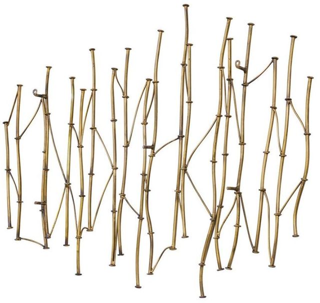 Uttermost® Nature's Rhythm Antique Gold Metal Wall Decor-0