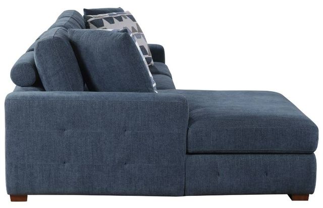 Homelegance® Raife 3-Piece Blue Sleeper Sectional with Left Chaise and Ottoman-3