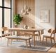 Winners Only® Uptown Gray/Natural Oak Bench-1