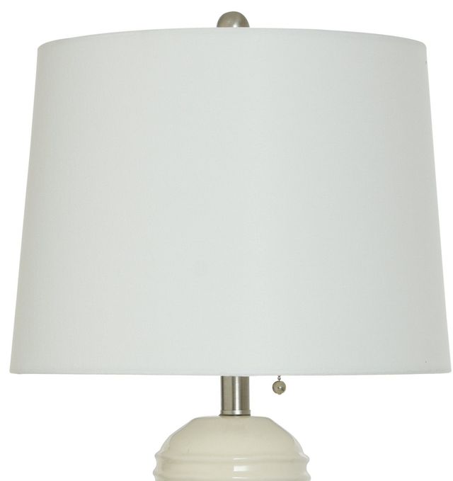 Stylecraft Ceramic White Table Lamp-3
