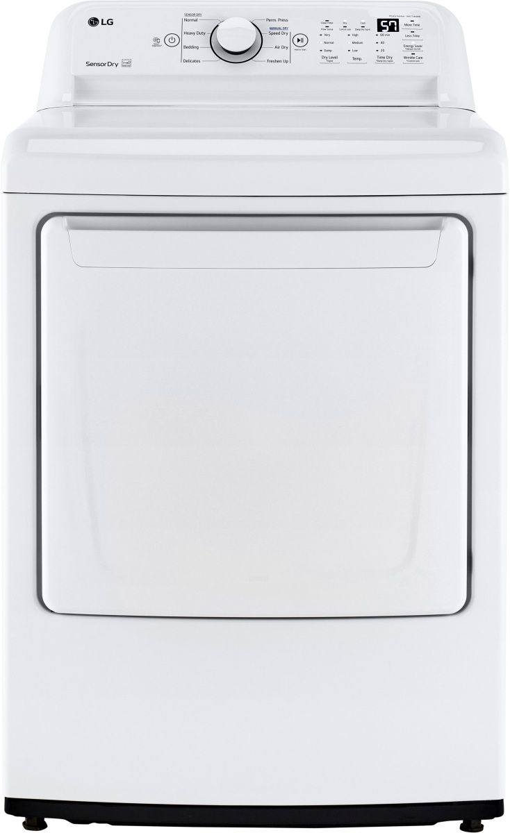LG 7.3 Cu. Ft. White Front Load Gas Dryer