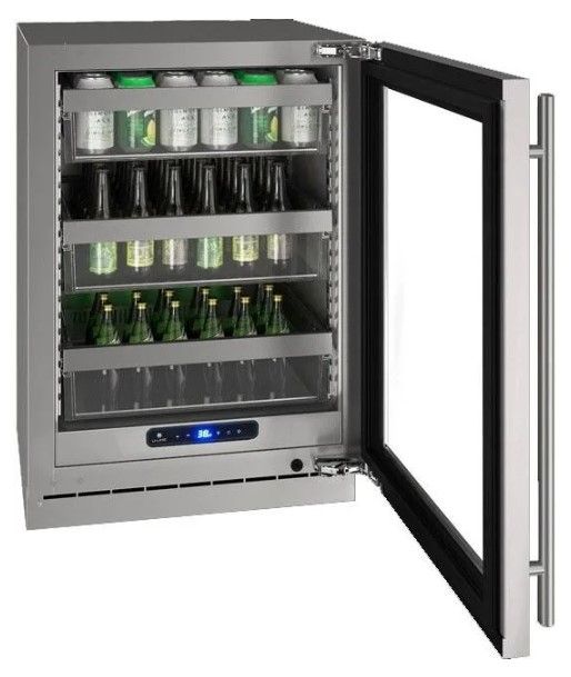 U-Line® Panel Ready Solid 24" Reversible Hinge Undercounter Refrigerator-2