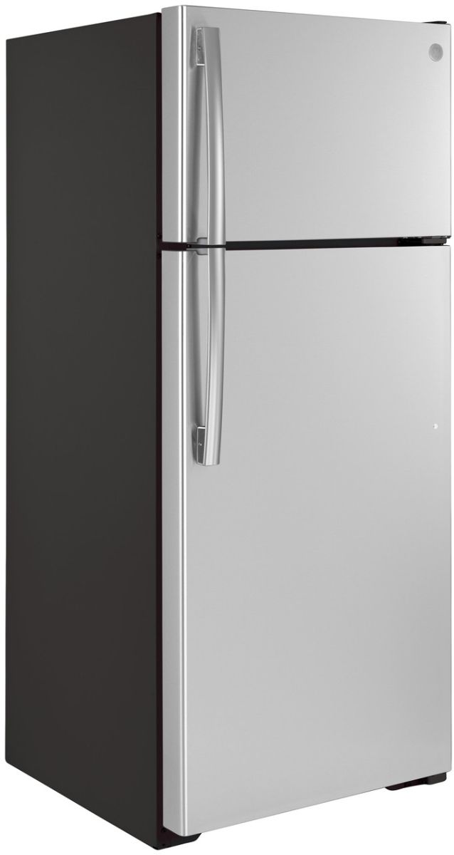 GE® 28" 17.5 Cu. Ft. Stainless Steel Top Freezer Refrigerator-4