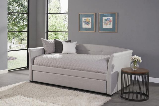 HH2 Home Morgan Dove Gray Twin Youth Daybed with Trundle-1