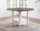 Steve Silver Co. Joanna 5-Piece Ivory/Mocha Round Counter Height Dining Set-1
