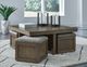 Signature Design by Ashley® Boardernest 5-Piece Brown Coffee Table and Stool Set-0