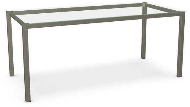 Amisco Customizable Nicholson 36" Clear Glass Counter Height Table-0