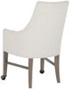 Fairfield® Customizable Dena 2-casters Leather Arm Chair-3