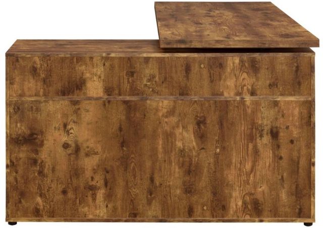 Coaster® Hertford Grey Driftwood L-Shape Office Desk with Storage-2