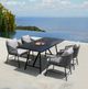 Armen Living Koala and Calica 5-Piece Dark Eucalyptus/Grey Outdoor Dining Set-5