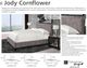 Parker House® Jody Cornflower Queen Upholstered Panel Bed-2