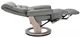 BenchMaster Limited Edition Gray Manual Flip-Up Footrest Recliner-4
