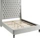 Meridian Furniture Fritz Cream Queen Upholstered Panel Bed-3