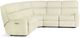 Flexsteel® Rio White Power Reclining Sectional with Power Headrests-1