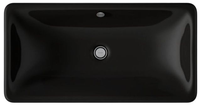 Kohler Iron Plains® Black 30" Rectangular Drop-In/Undermount Bathroom Sink-1