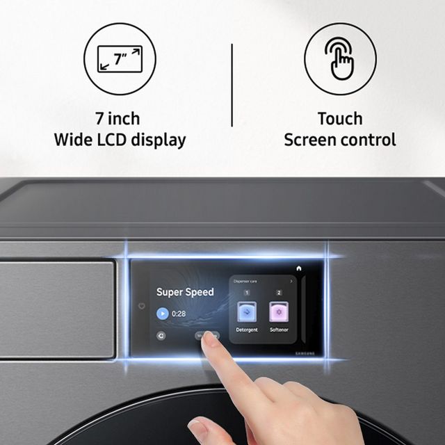 Samsung Dark Steel Laundry Pair-17