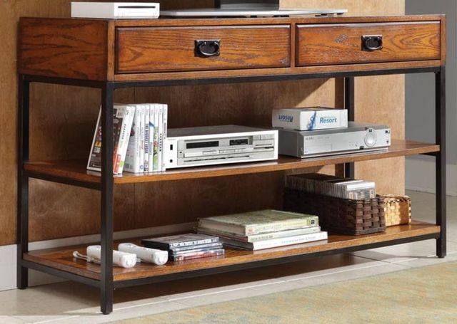 homestyles® Modern Craftsman Brown Media Console-1