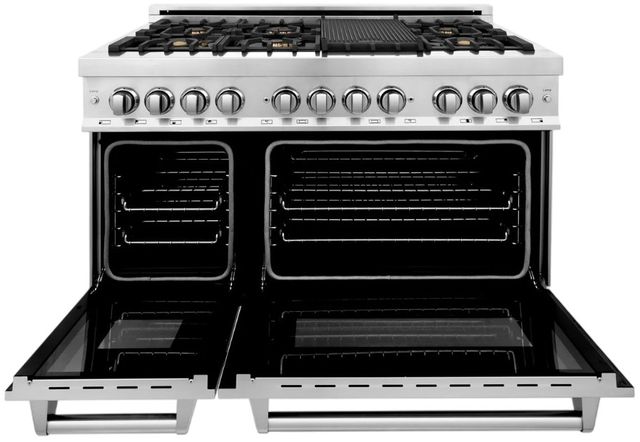 ZLINE 48" Stainless Steel Pro Style Dual Fuel Range-1
