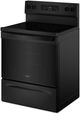 Whirlpool® 30" Black Freestanding Electric Range with Air Cooking Technology-2