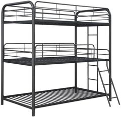 Coaster® Garner Gunmetal Twin Triple Bunk Bed