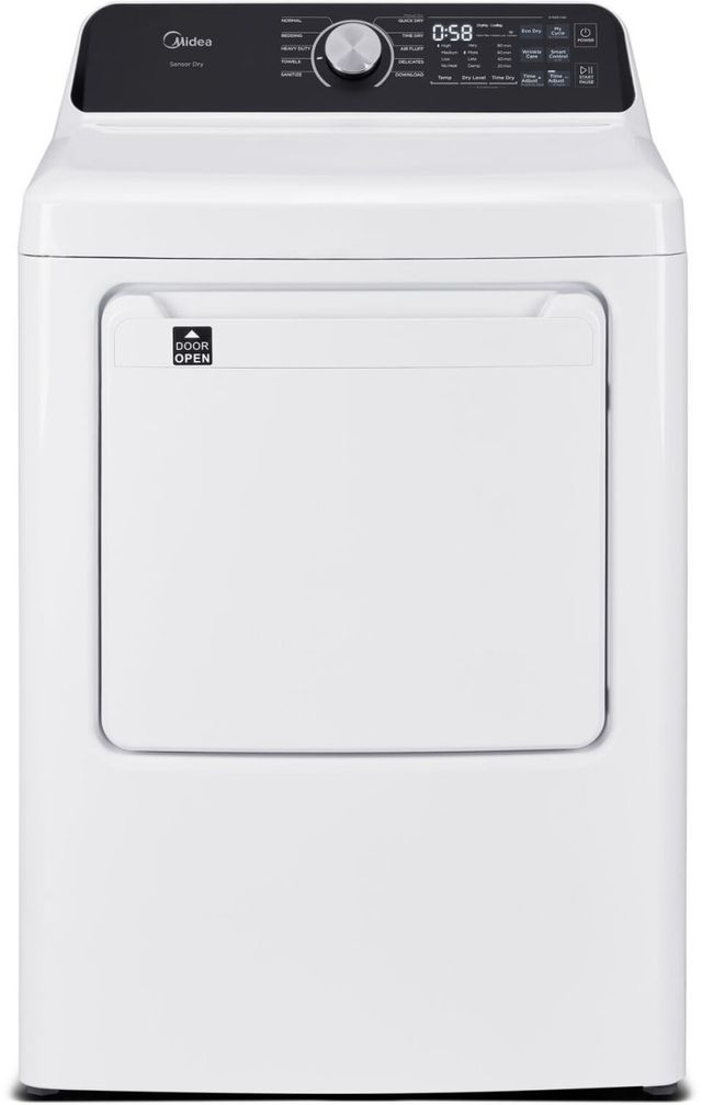 Midea® White Top Load Washer & Electric Dryer Laundry Pair-2