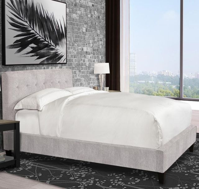 Parker House® Jody Porcelain California King Upholstered Panel Bed-1