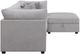 Coaster® Cambria 4-Piece Gray Modular Sectional with Ottoman-3