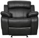 Homelegance® Marille Black Manual Glider Reclining Chair-2