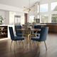 Amisco Customizable Link Italian Porcelain Glass 29.5" Round Table with Steel Legs-3