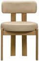 TOV Furniture Odessa Taupe Leather Dining Chair-3