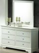 Titus Furniture Louis Phillipe White Dresser/Mirror-0