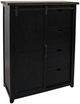Jofran Inc. Madison County Vintage Black Barn Door Chest-0