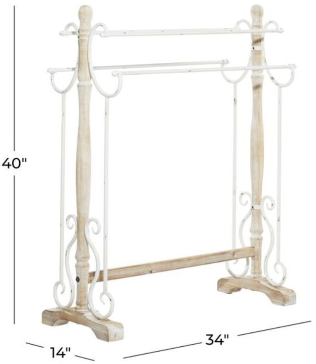 Deco Marche Light Brown Quilt Rack-2