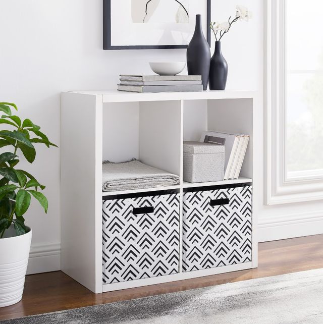 Linon Cody White 4-Cube Storage Cabinet-1