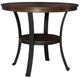 Powell® Franklin Brown Counter Table with Matte Black Base-0